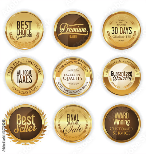 Luxury retro badge and labels collection