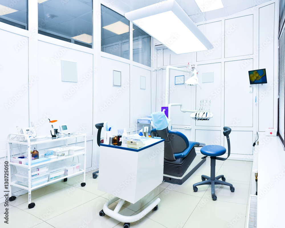 Dental surgery in the clinic. Interior. Dental surgery in the clinic. Interior.