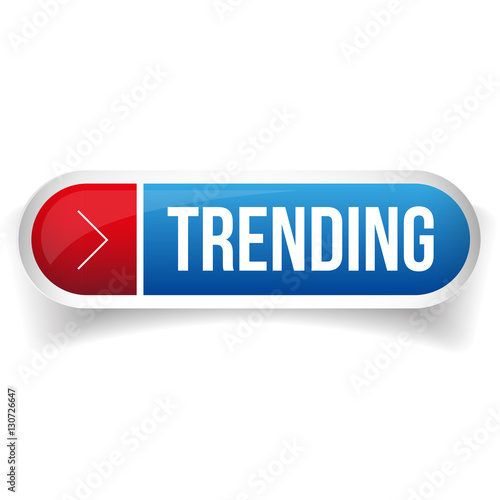 Trending button vector