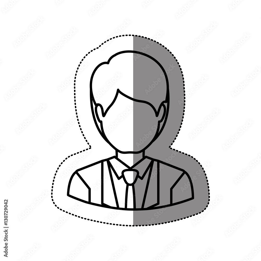 Man icon. Male avatar person people and human theme. Isolated design. Vector illustration