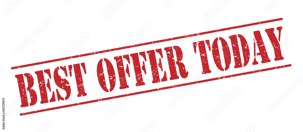 best offer today red stamp on white background best offer today red stamp on white background