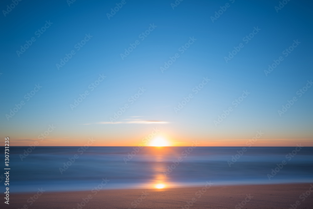Abstract motion blur of a seascape sunrise Abstract motion blur of a seascape sunrise