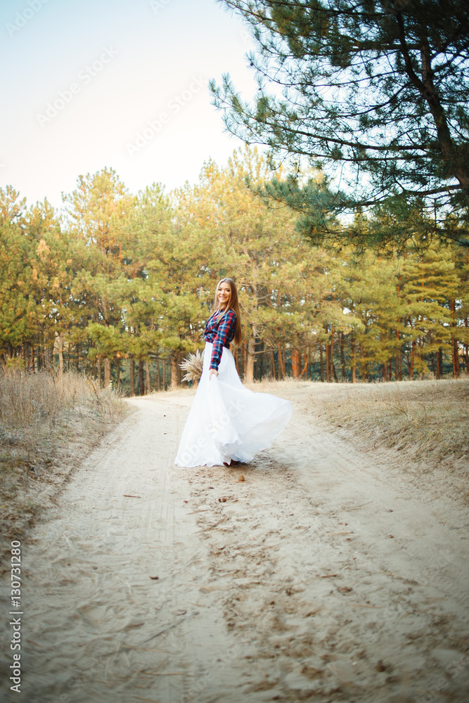 Cute Bride in American style Cute Bride in American style