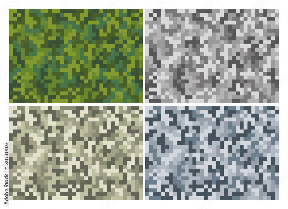 Fototapeta premium Pixel Camouflage