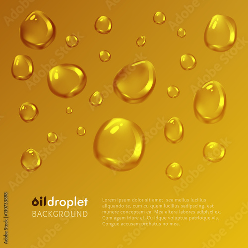 Oily droplet vector background