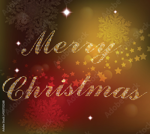 Christmas glitter card