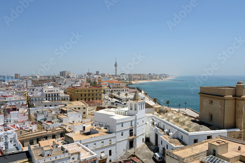 Blick über die Dächer von Cadiz Andalusien