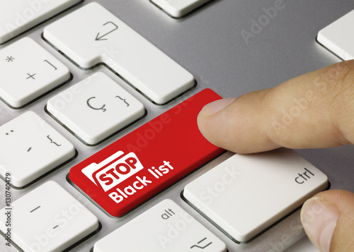 Fotografie Stop Black list