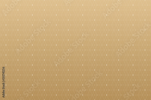 Geometric pattern with connected lines and dots. Graphic background connectivity. Modern stylish polygonal backdrop communication compounds for your design. Lines plexus. Vector illustration.