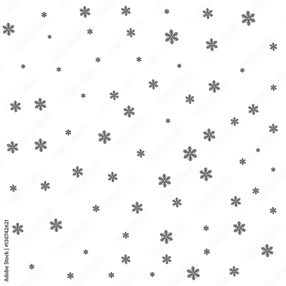 Black snow on white background. Black snow on white background.