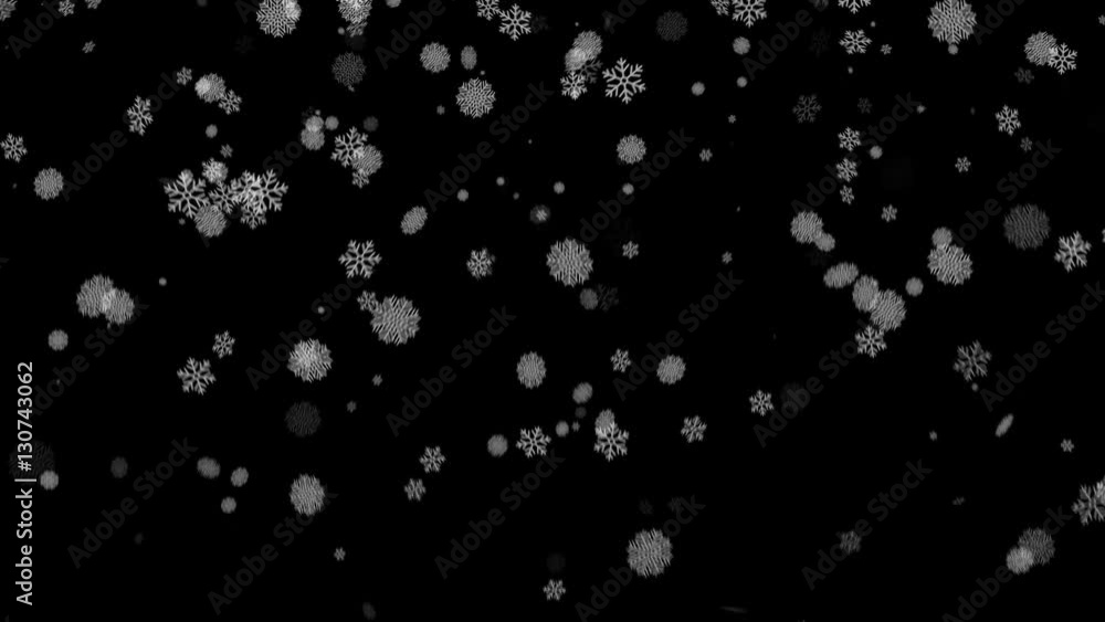 Falling snowflakes loopable animation Falling snowflakes loopable animation