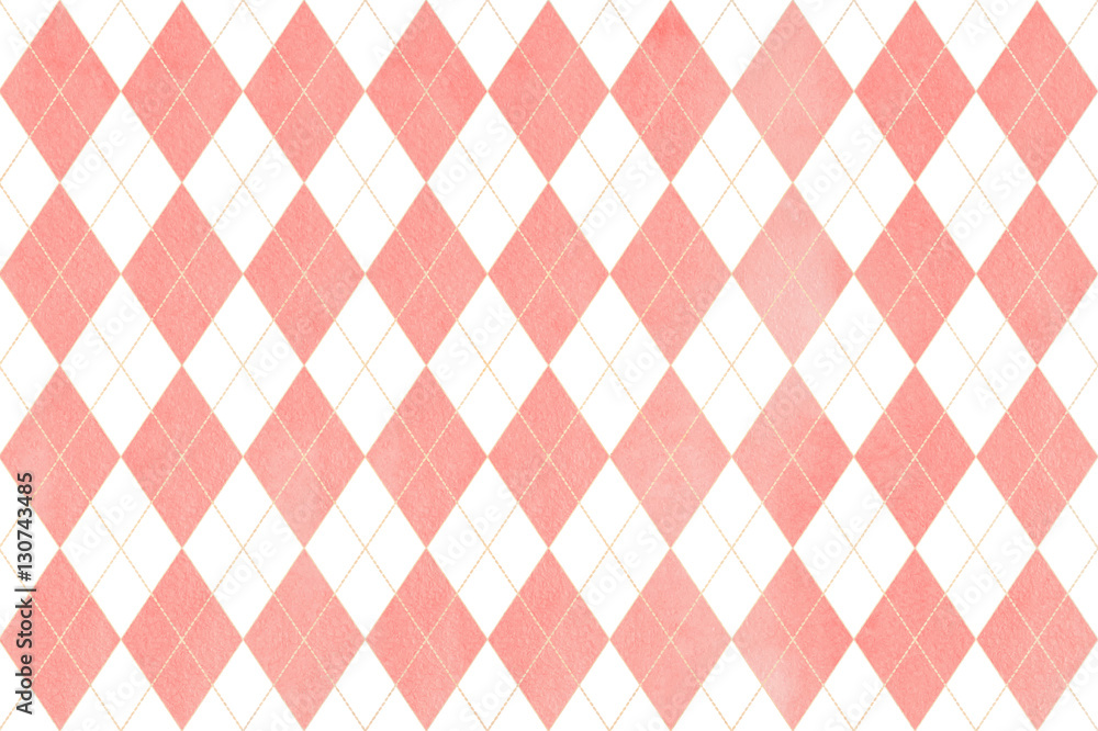 Watercolor diamond pattern. Watercolor diamond pattern.