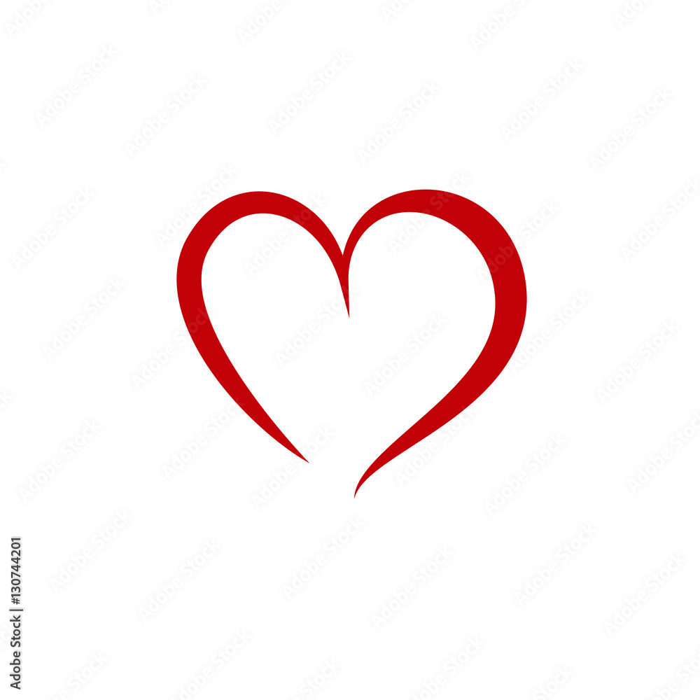 Heart isolated Heart isolated