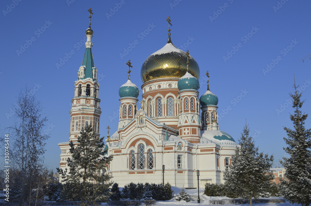  Свято-Успенский кафедральный собор зимой. Омск.