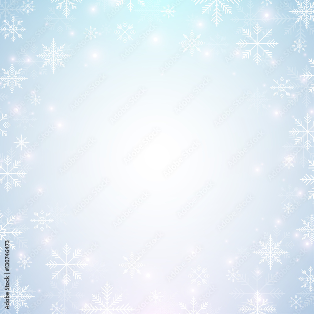 Christmas and Happy New Years background with snowflakes. Vector illustration. Christmas and Happy New Years background with snowflakes. Vector illustration.