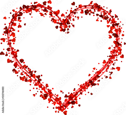 Valentine's love background with heart.