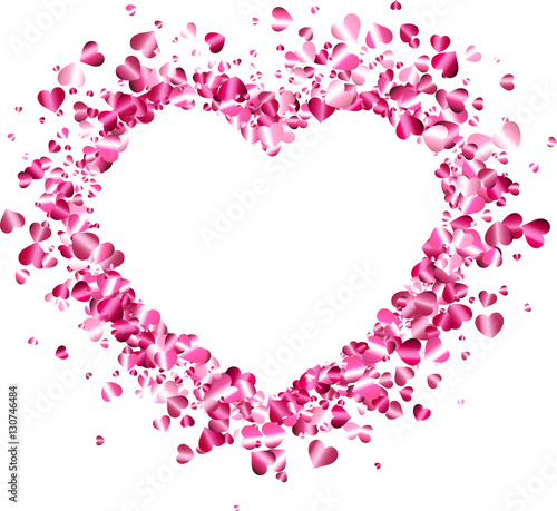 Love valentine's background with heart.