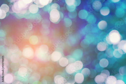 Blur and bokeh vibrant colors background and textured. Christmas