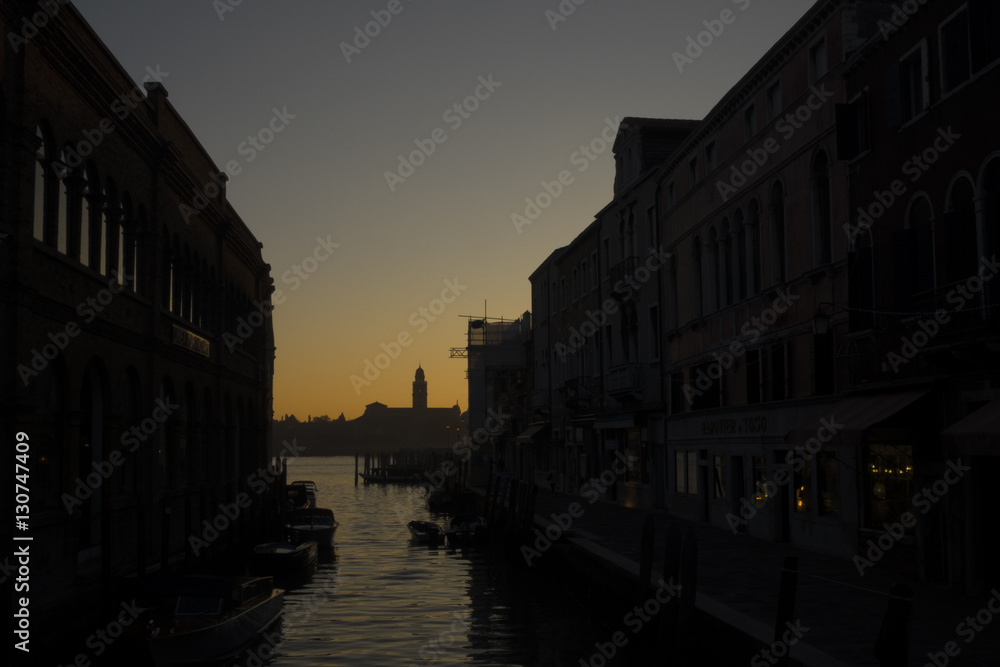 Fototapeta premium Sunset in Venice, Italy