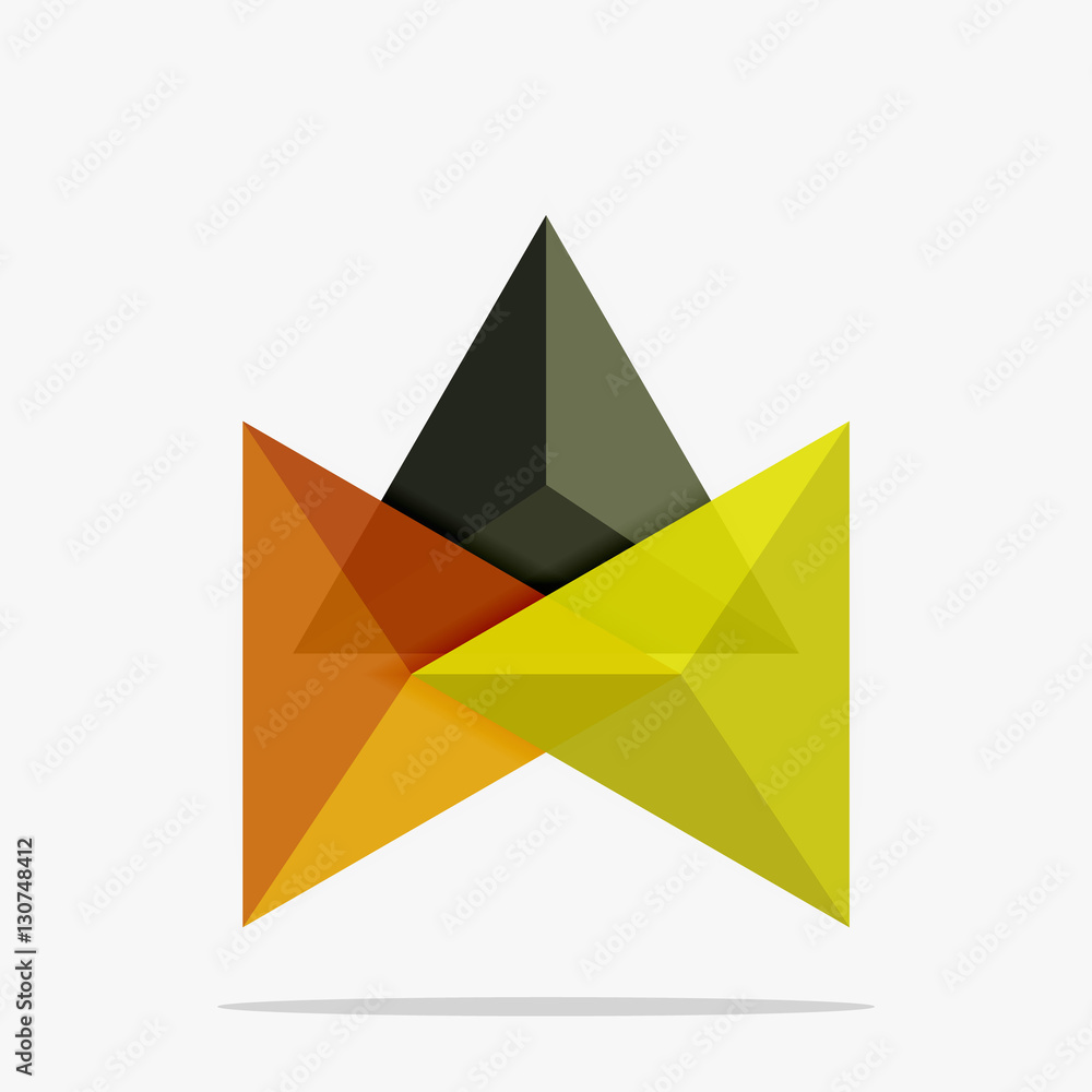 Blank triangle layout business template Blank triangle layout business template