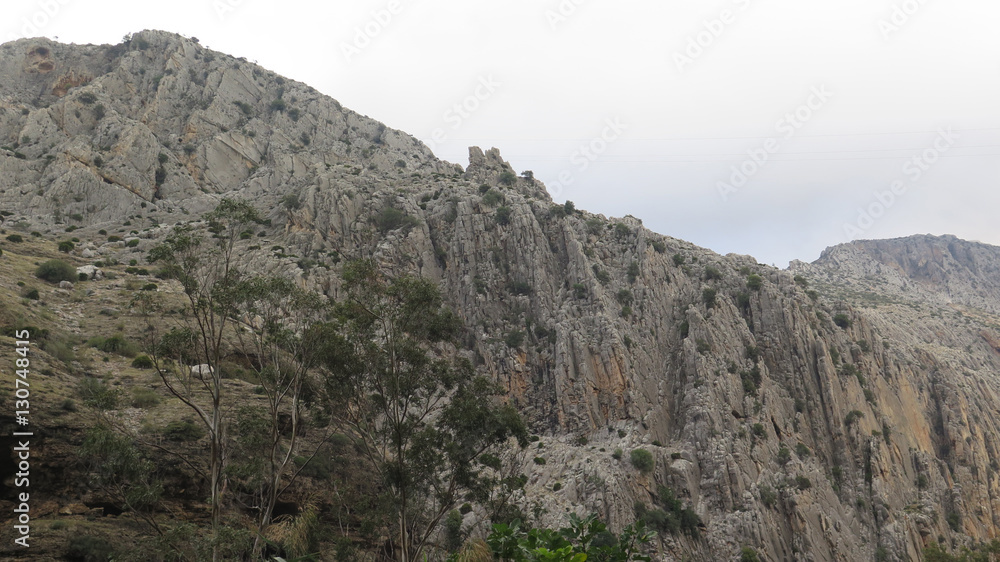 Rock-scape near El Chorro