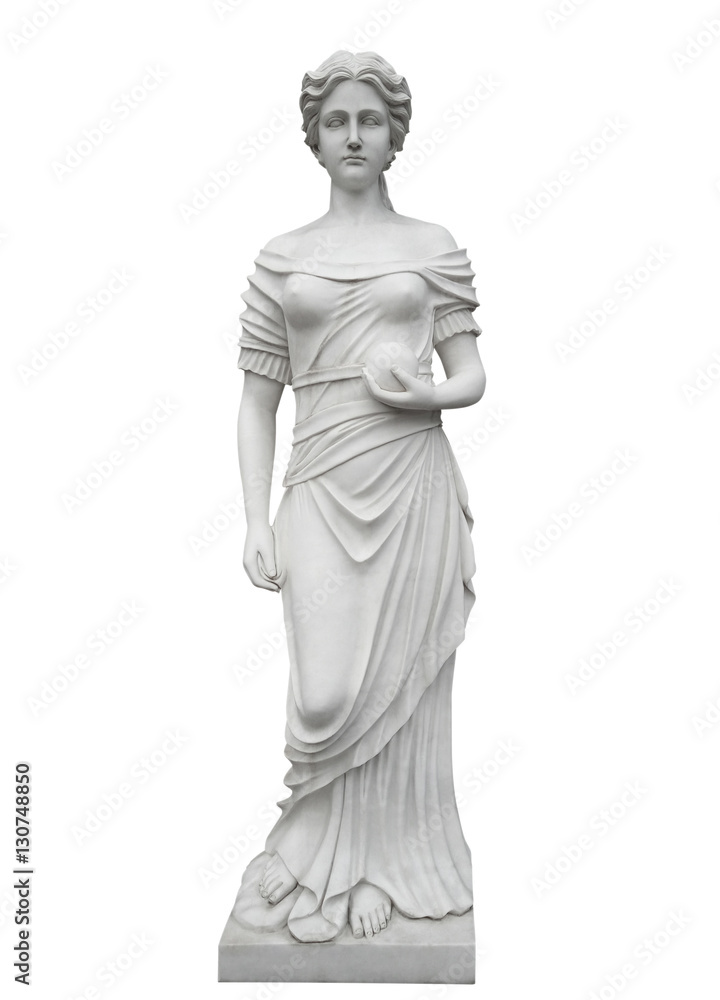Obraz premium Marmurowa statua odizolowywająca