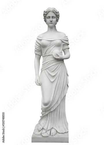 Marble statue isolated photo