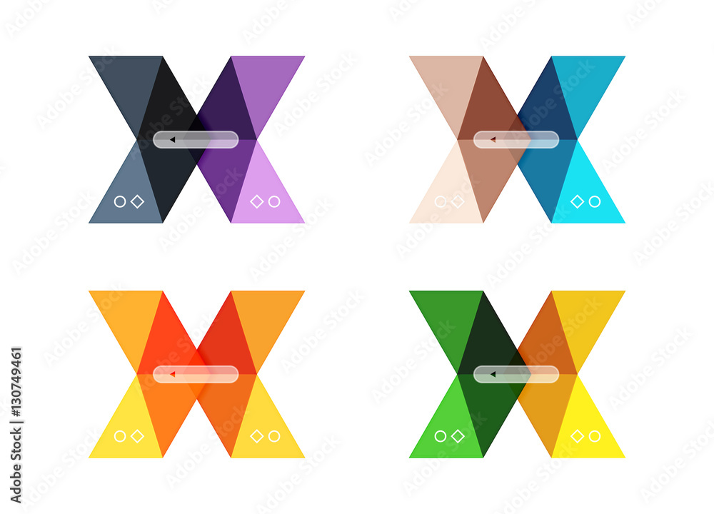 Vector blank infographic arrow templates Vector blank infographic arrow templates