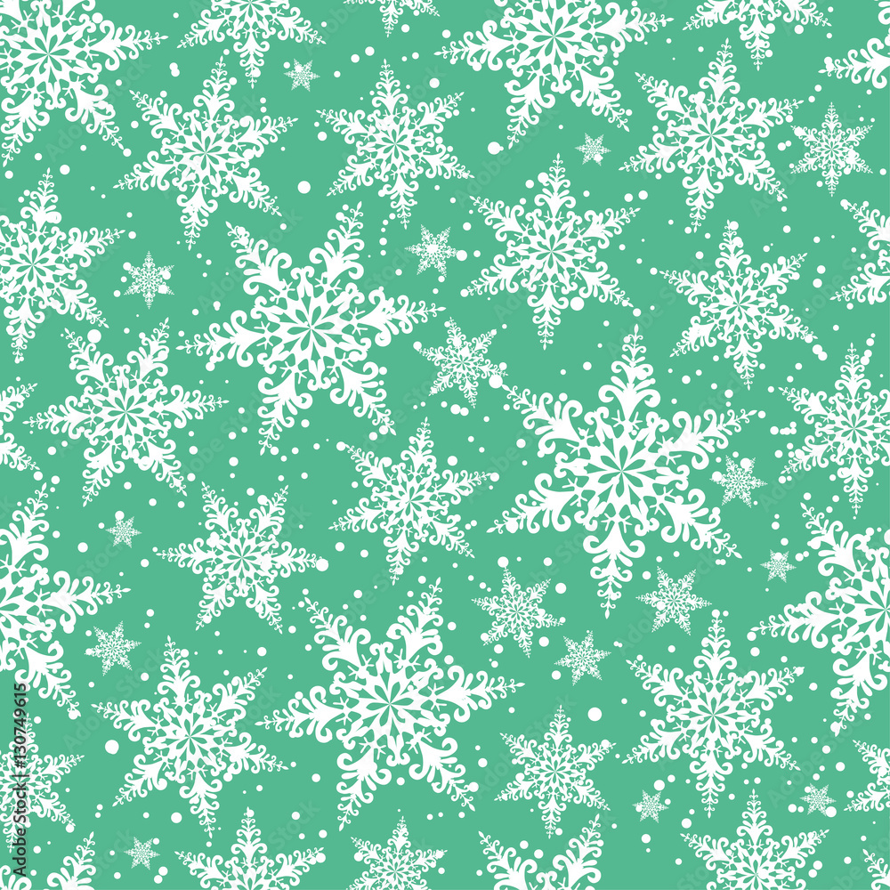 Seamless winter background of openwork snowflakes. Pattern. Seamless winter background of openwork snowflakes. Pattern.