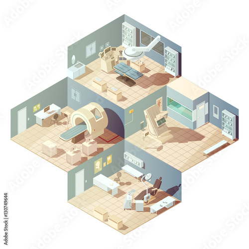 Isometric Hospital Concept