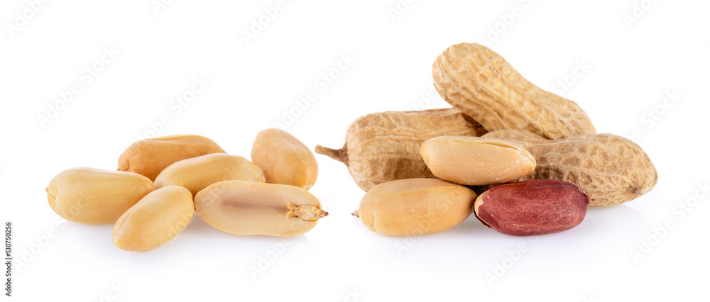 peanuts seeds isolated on white background peanuts seeds isolated on white background