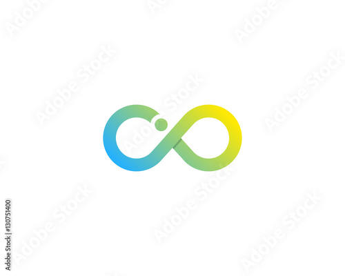 Letter I Infinity Logo Design Element