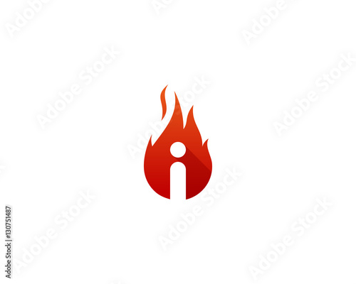 Letter I Ignite Logo Design Element