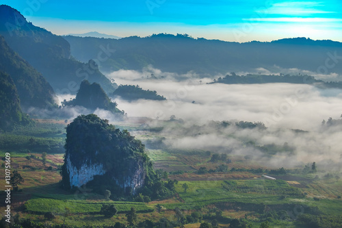 Morning sunrise in the Phulanka, Phayao photo