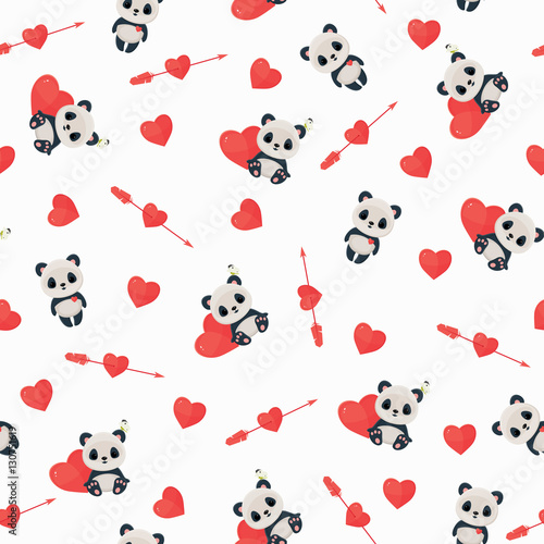 Seamless Saint Valentine's Day pattern