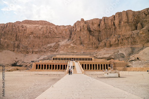 LUXOR  EGYPT  Ancient Deir el-Bahari or Dayr al-Bahri is a complex of mortuary temples and tombs located on the west bank of the Nile  opposite the city of Luxor  Egypt. 