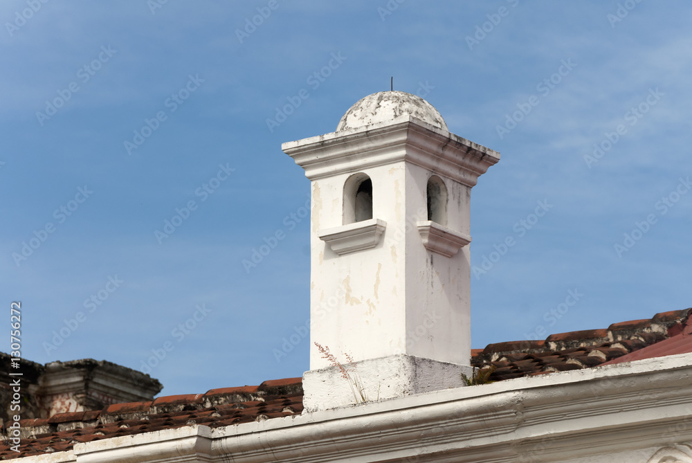 View dome of colonial houses in Antigua Guatemala View dome of colonial houses in Antigua Guatemala