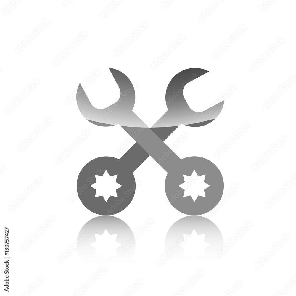 2 spanner on white background 2 spanner on white background