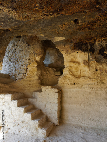 Cave in Aladzha Monastery a medieval Orthodox Christian cave monastery complex in northeastern Bulgaria near Varna and Golden Sand