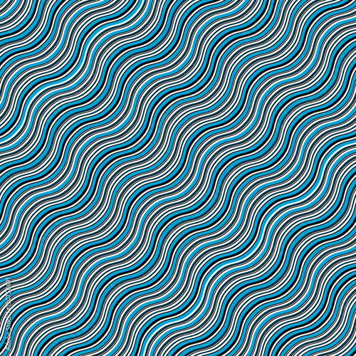 Hypnotic wave seamless pattern