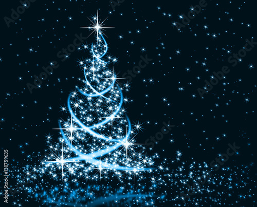 Christmas blue Tree