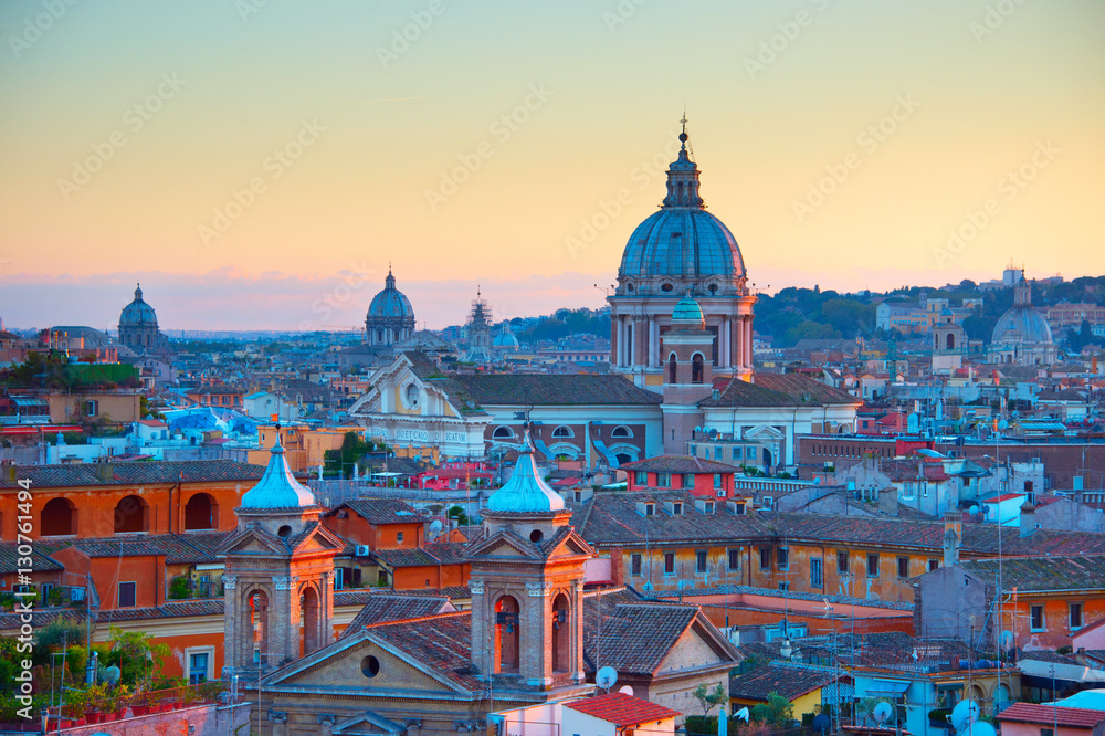 Obraz premium Rome at twilight, Italy