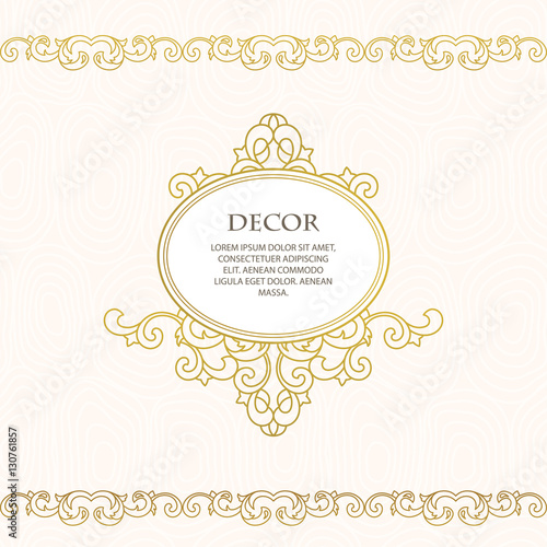 Vector decorative frame. 