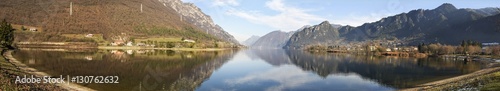 Fototapeta Naklejka Na Ścianę i Meble -  The Lake of Idro in the Valley Sabbia seen from Crone country -