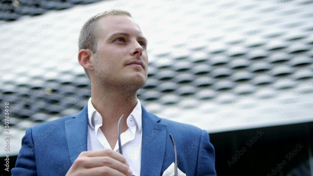 young caucasian businessman.