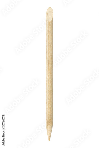 Wood pencil beauty accessory, isolated on white background
