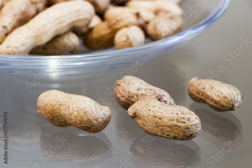 Peanuts on the floor photo