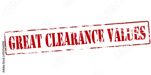 Great clearance values