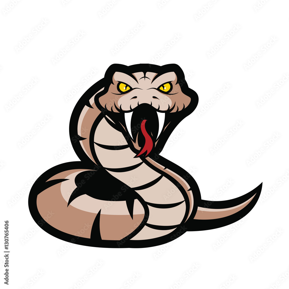 Viper Snake Mascot Stock Vector Adobe Stock