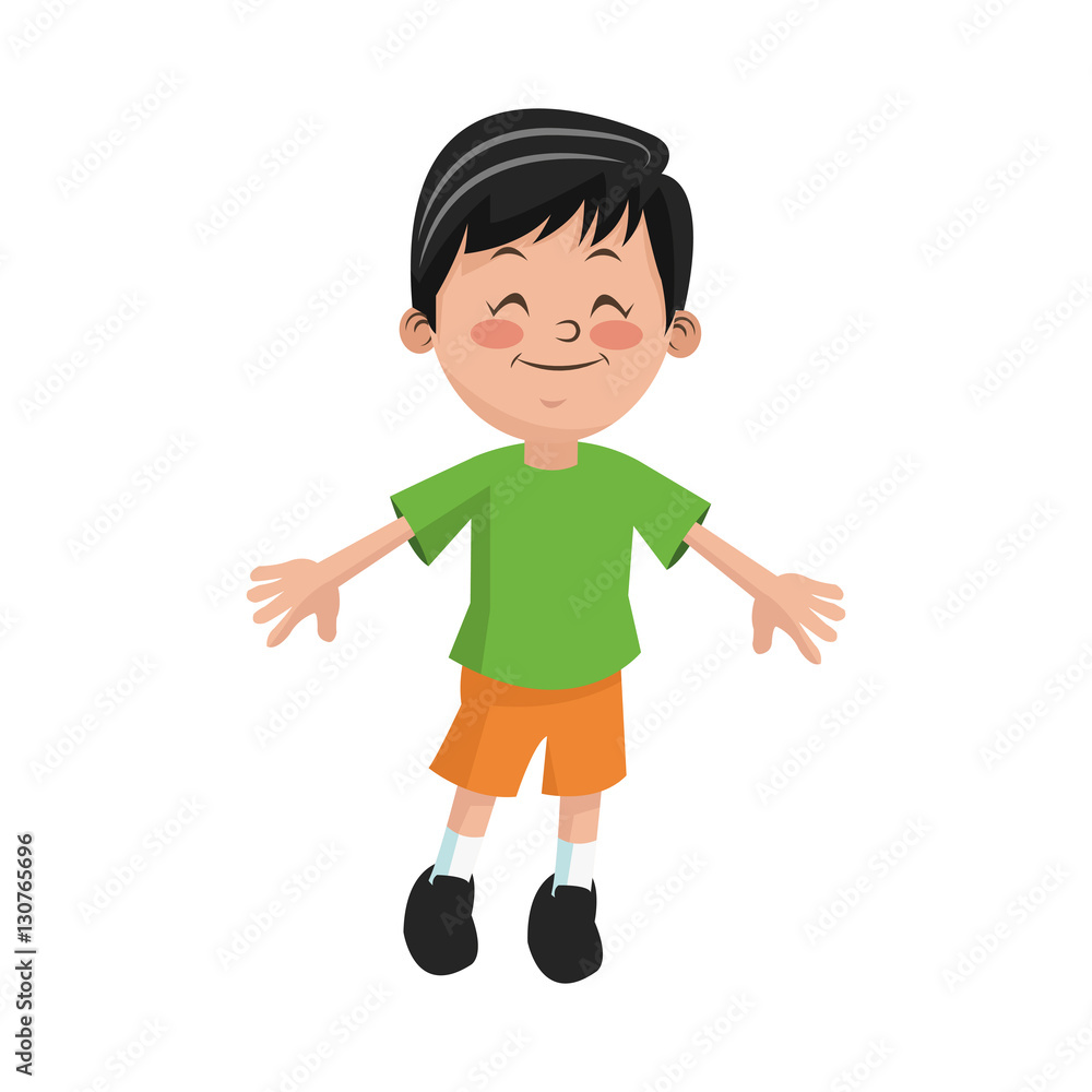 Boy cartoon icon. Kid childhood little and people theme. Isolated design. Vector illustration Boy cartoon icon. Kid childhood little and people theme. Isolated design. Vector illustration